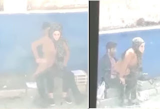 İmam hatipli türbanlıyı gündüz vakti inşaatta elbisesini çıkartmadan sikiyor